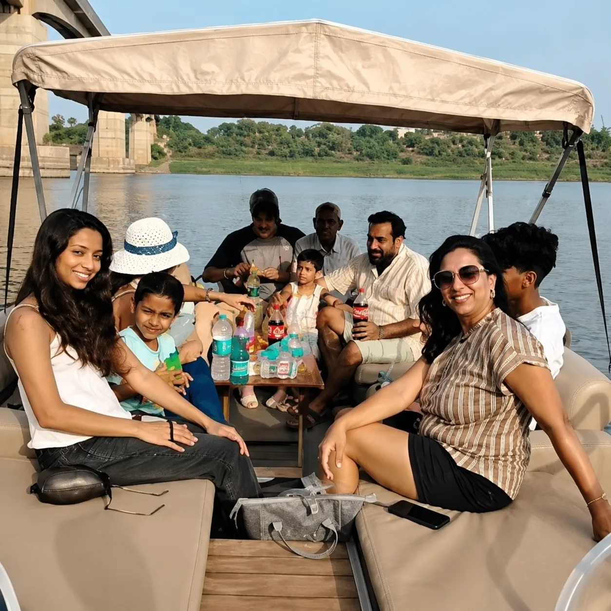 Endangered gharial swimming in the Chambal River near Ranthambore