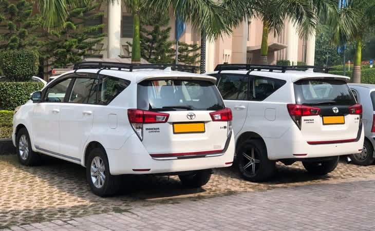 Toyota Innova Crysta available for taxi service in Ranthambore National Park