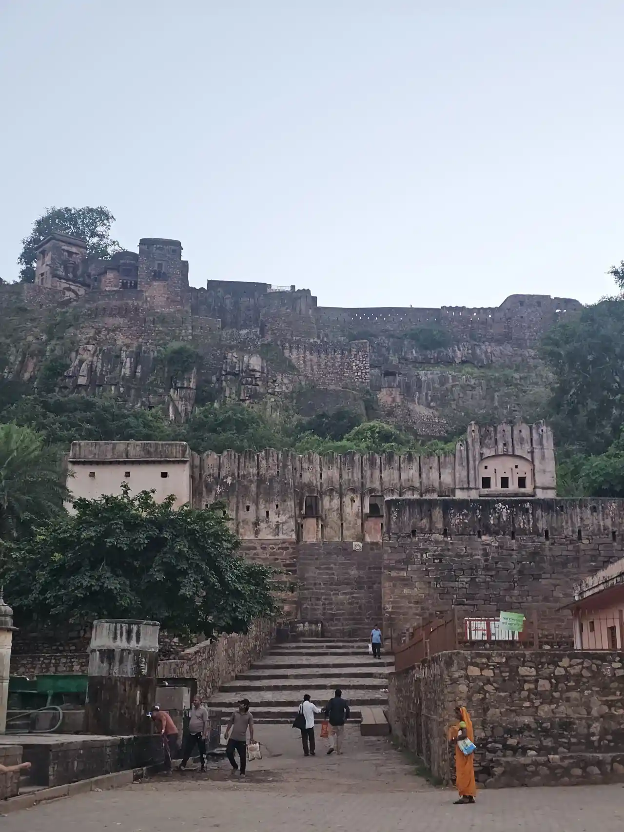 Ranthambore Fort Unesco World Heritage Site rising above the forest of Sawai Madhopur